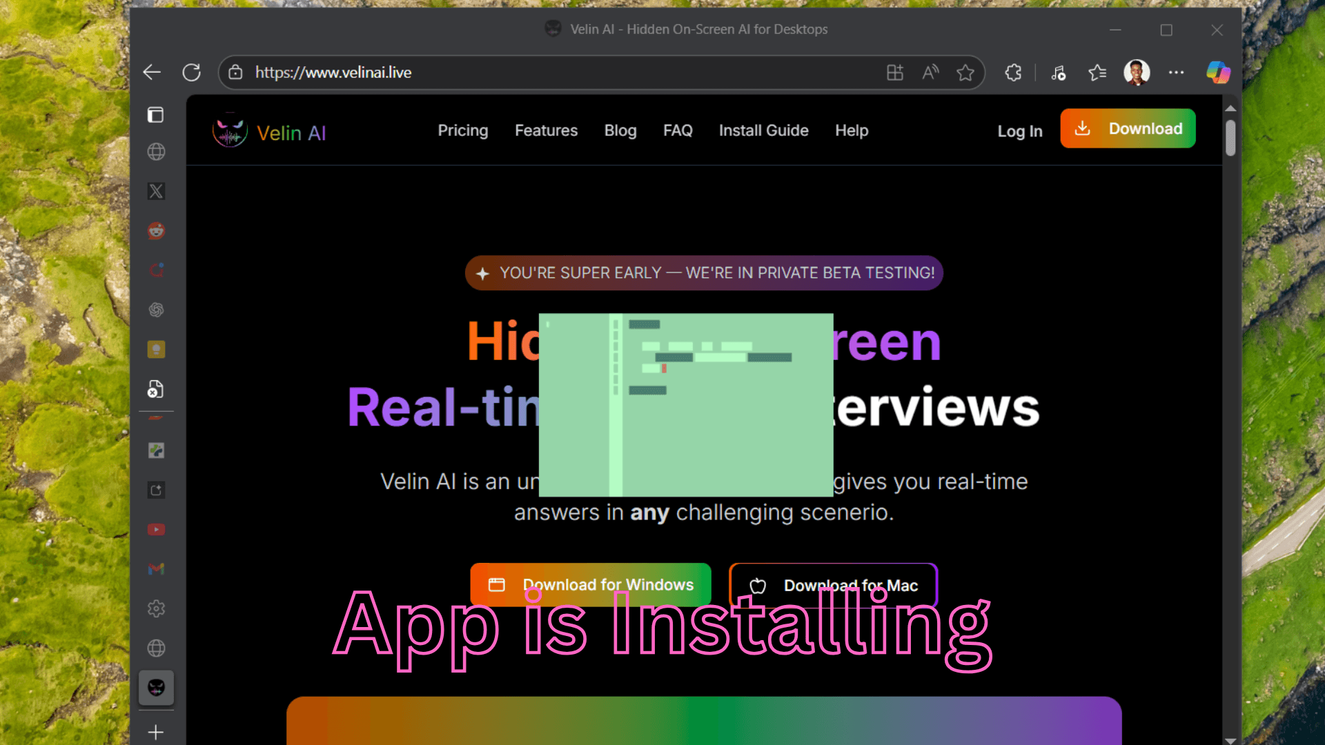 Let the Installer Run